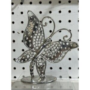 Vnt. Revere MF G. Butterfly Earring Holder Gold tone USA - Metal 5"